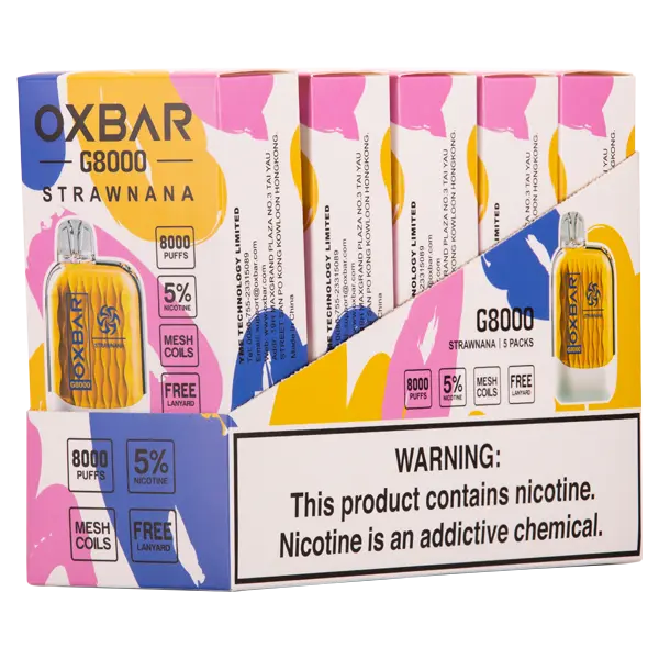 BUY 1 GET 1 FREE Strawnana Oxbar G8000 | Vape Amazon India Oxbar