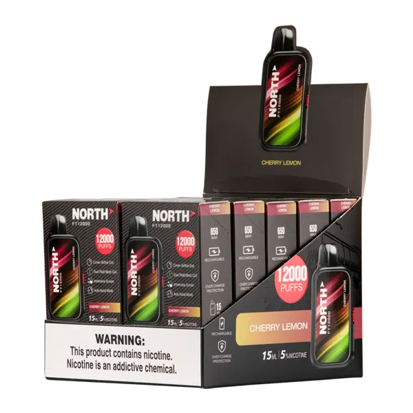 BUY 1 GET 1 FREE Cherry Lemon North FT12000 | Vape Amazon India North