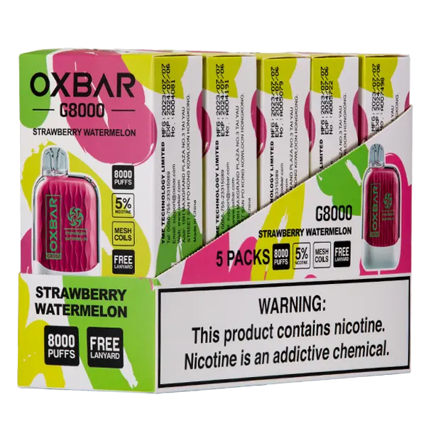 BUY 1 GET 1 FREE Strawberry Watermelon Oxbar G8000 | Vape Amazon India Oxbar