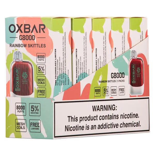 BUY 1 GET 1 FREE Rainbow Drop Oxbar G8000 | Vape Amazon India Oxbar