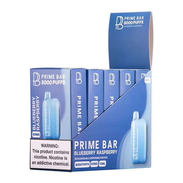 BUY 1 GET 1 FREE Blueberry Raspberry Prime Bar 8000 | Vape Amazon India